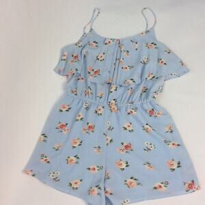 Blu Pepper Amaranth Collection Medium Romper Blue